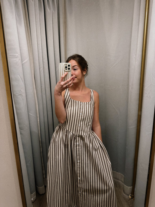 Chocolate striped Dress