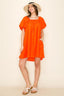 Orange Babydoll Dress