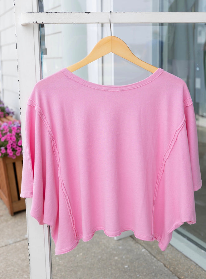 Mineral Washed Dolman Top