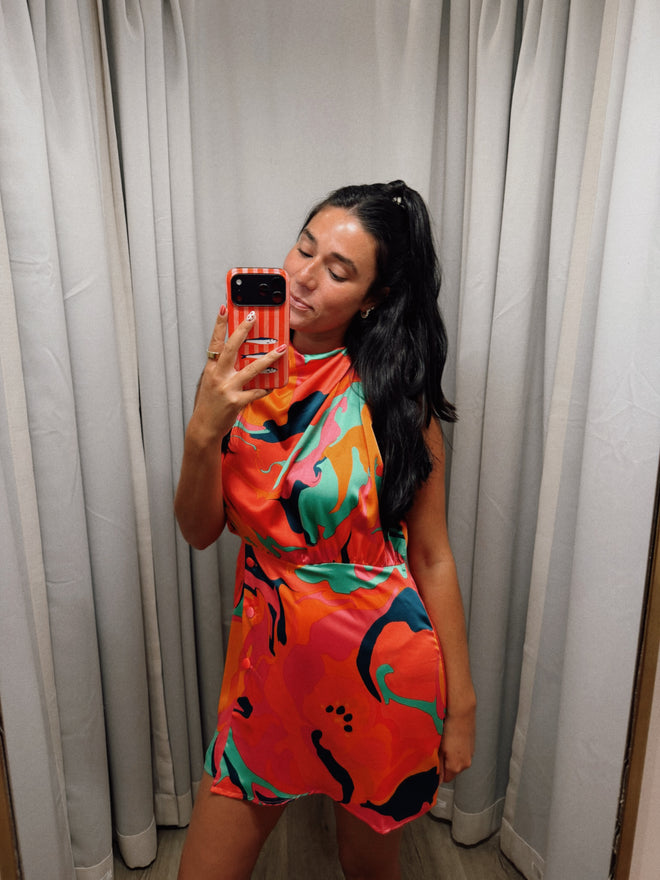 Swirl Drape Romper