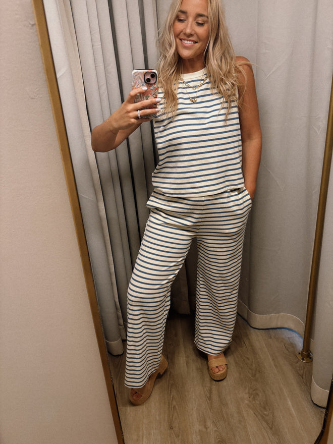 Greer Striped Knit Set