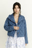 Denim Quilted Puff Jacket