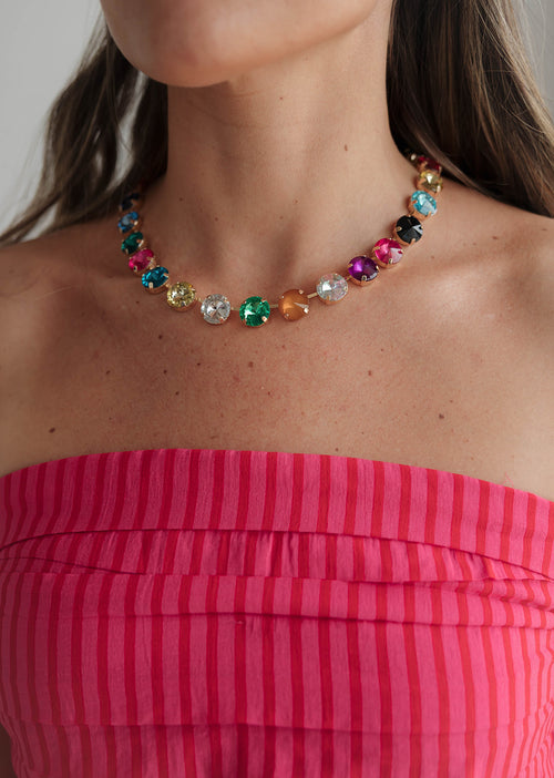 14mm Glass Stone Rainbow