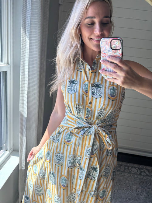Ainsley Printed Midi Dress