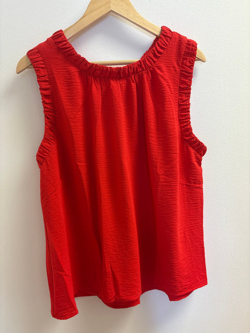 Ruffle Neck Top