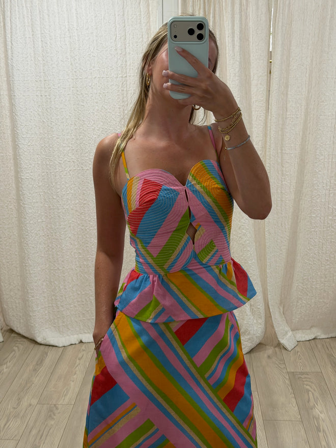 London Geometric Skirt Set