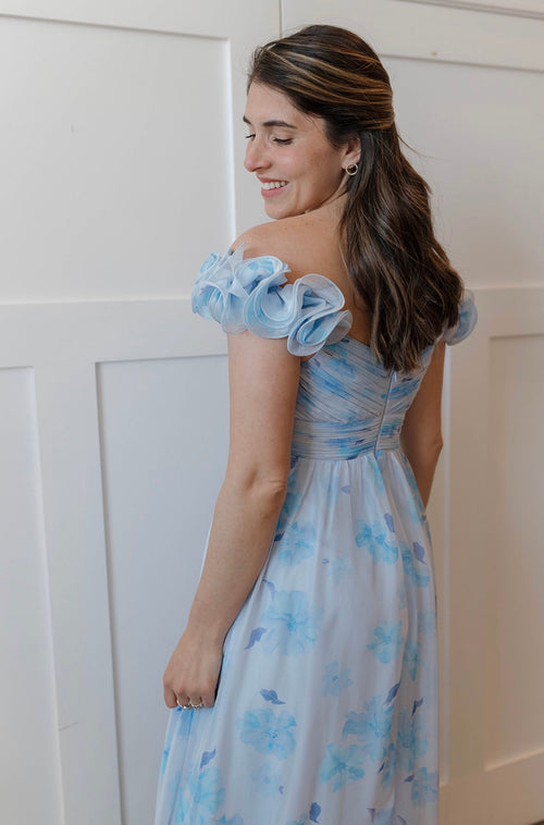 Blue Floral Maxi