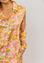 Satin Floral Shirt Maxi