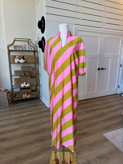 Quincy Stripe Midi Dress