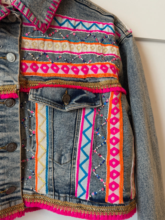 Beaded Denim Jacket