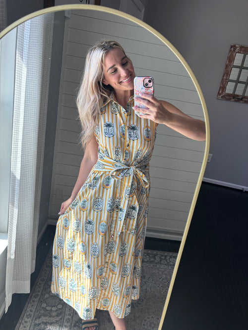 Ainsley Printed Midi Dress