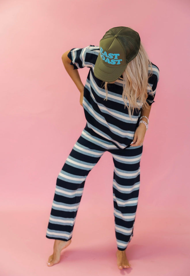 Isabella Striped Set Navy