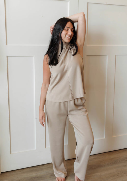 Scuba Mock Neck Top