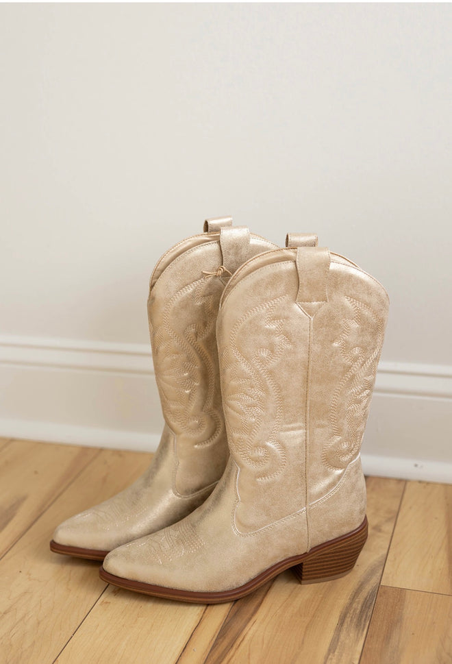 Gold Boots