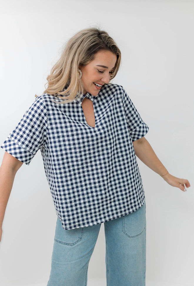 The Sutton Gingham Top