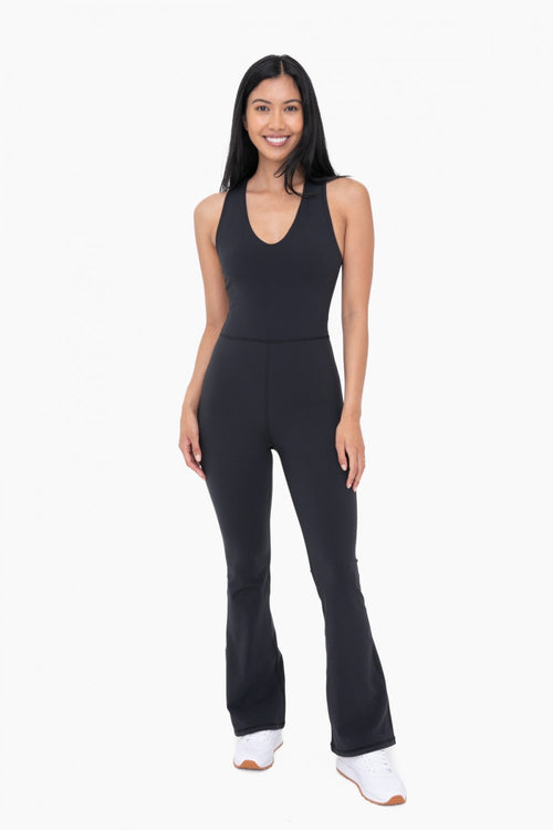 Venice Twisted Back Flare Jumpsuit