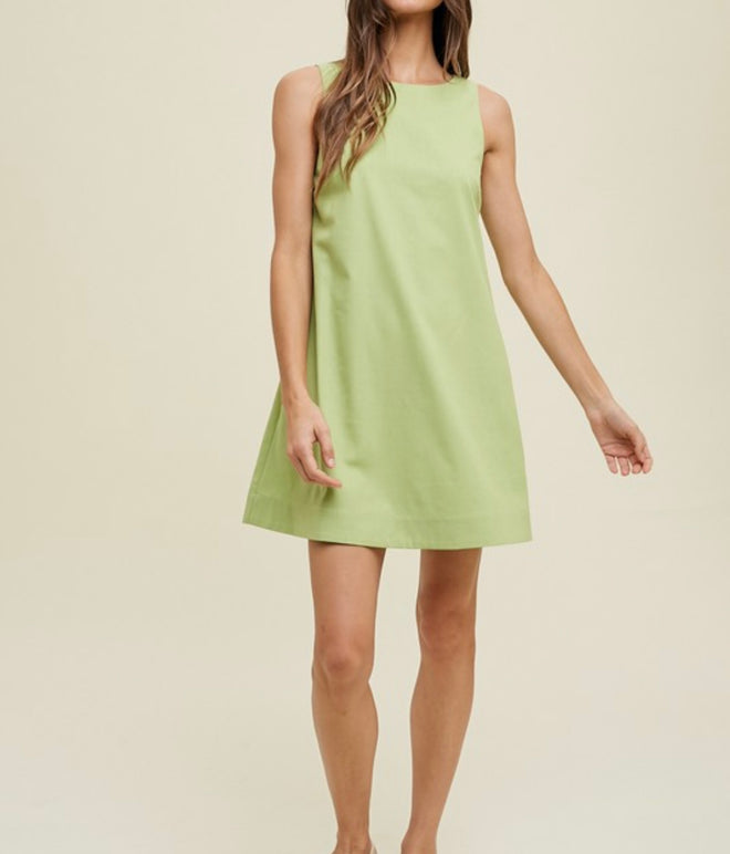 A-Line Lime Dress