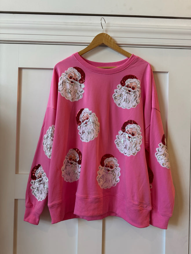 Sequin Santa Sweatshirt