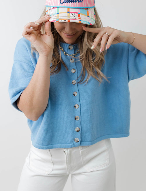 The Louisa Button Up Knit Top
