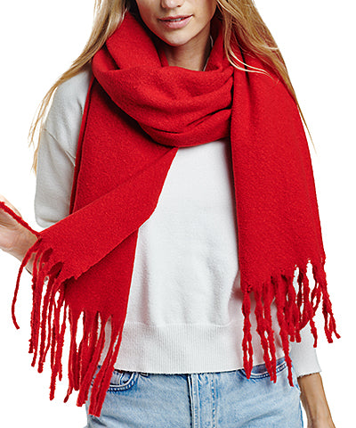 Textured Soft Solid Oblong Scarf