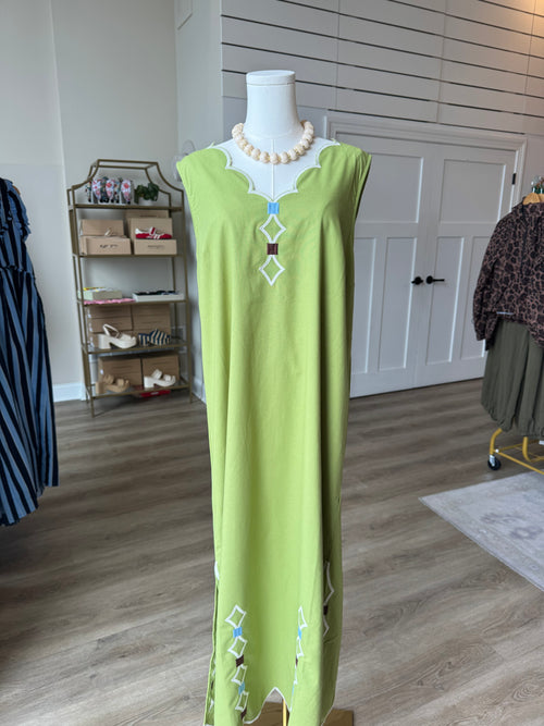 Grace Scalloped Midi Dress