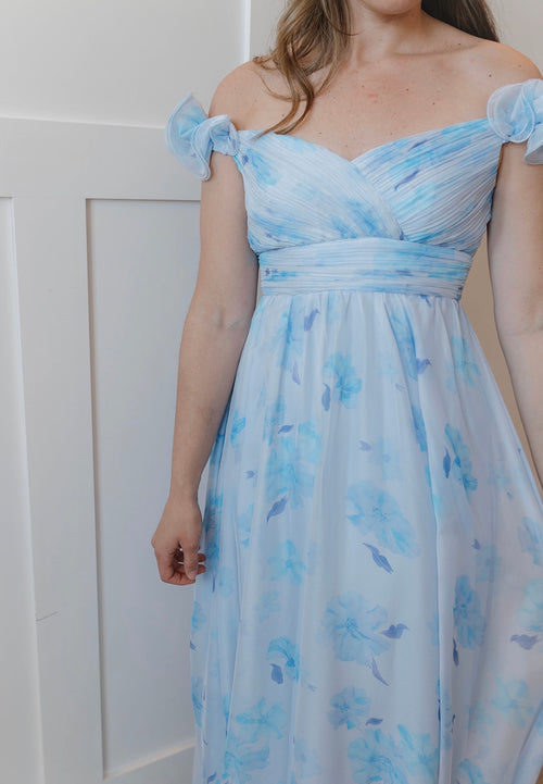 Blue Floral Maxi