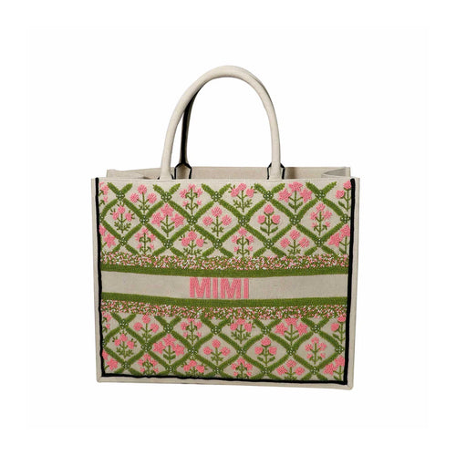 Floral Trelis Tote