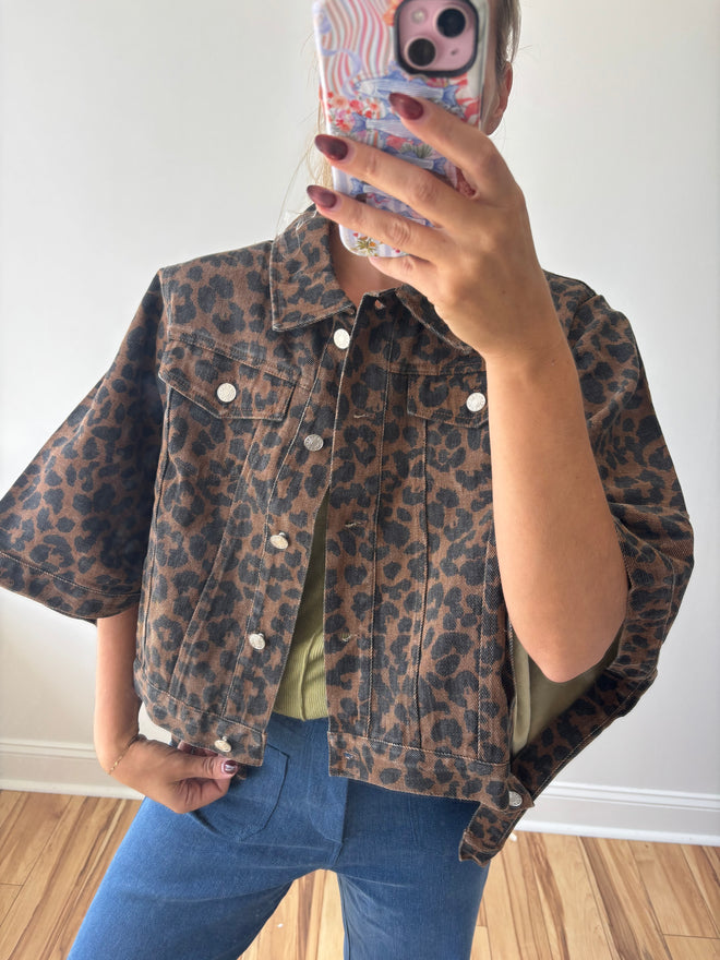 Leopard Poncho