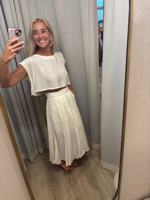 Jolly Roger Cream Skirt Set