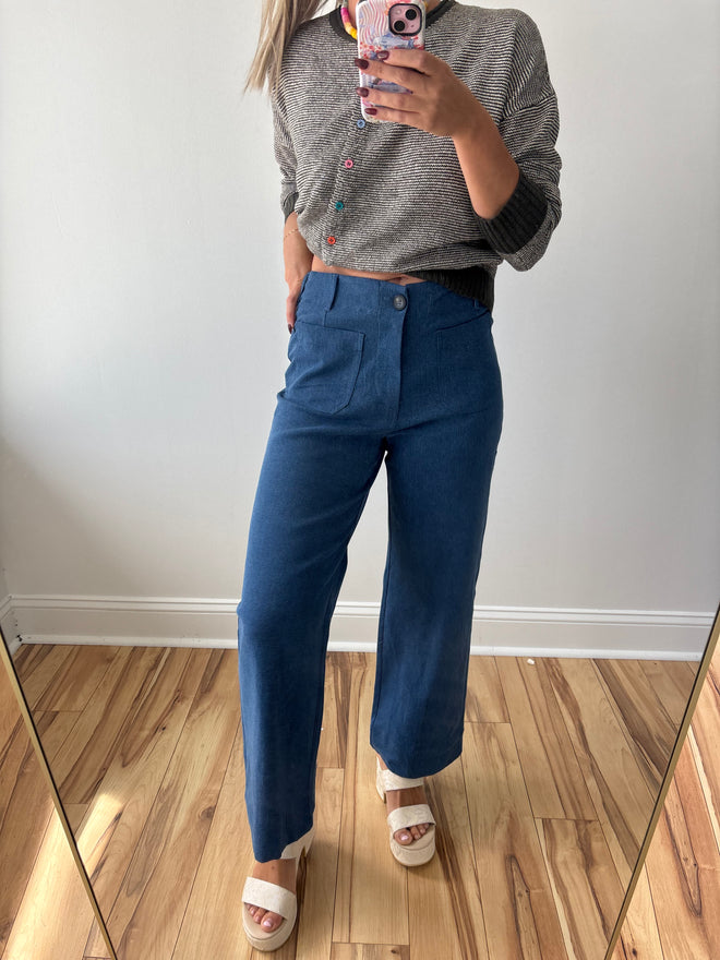 Chambray Denim Pants