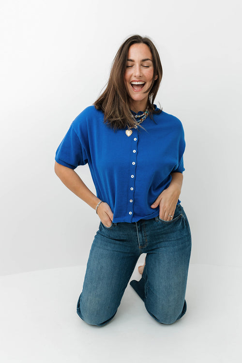 Lola Short Sleeve Knit Cardigan