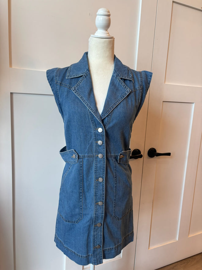 Denim Utility Pocked Dress