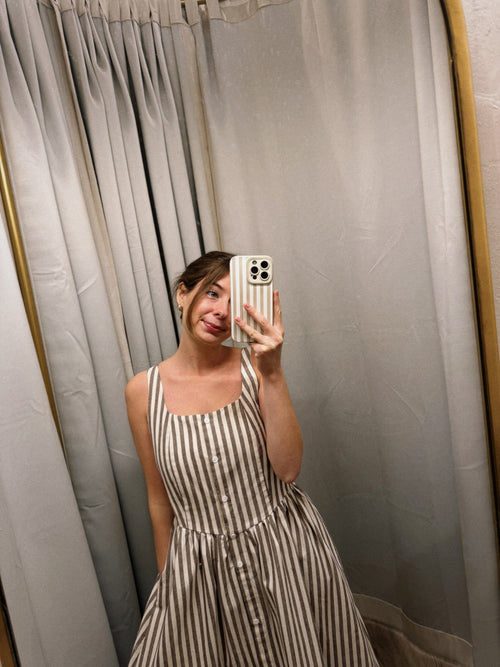 Chocolate striped Dress