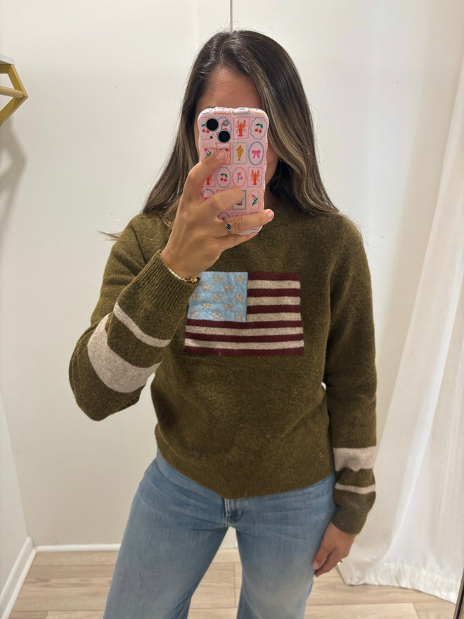 American Flag Sweater
