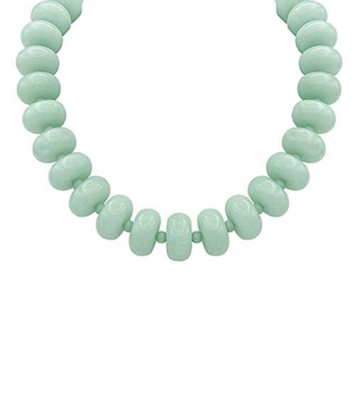 Mint Bead Necklace