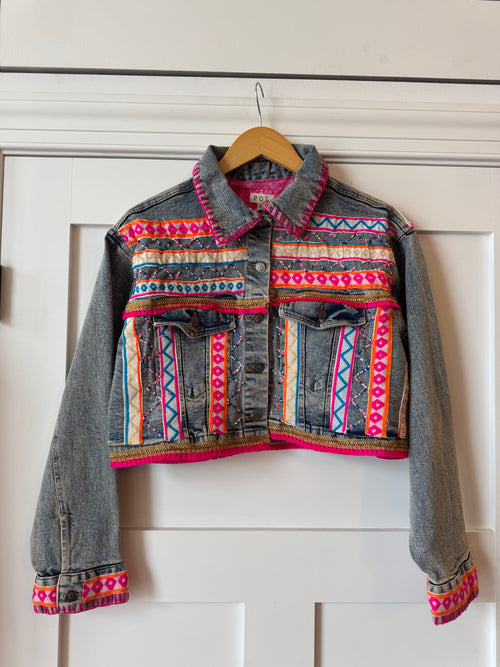 Beaded Denim Jacket