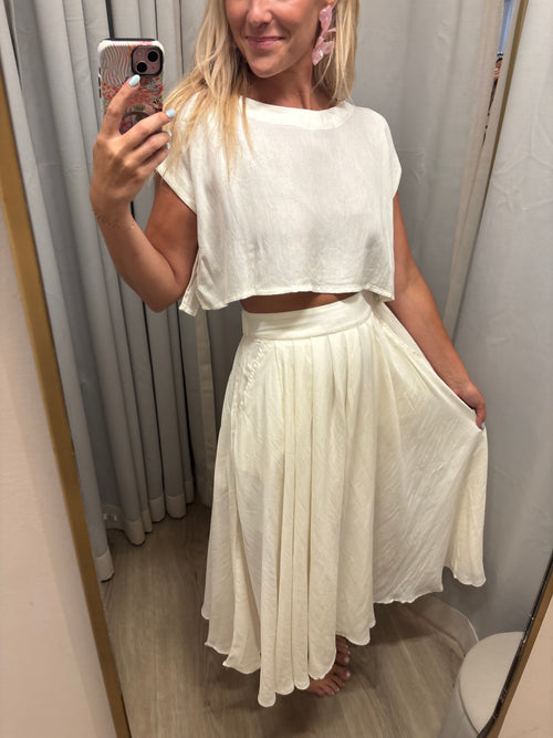 Jolly Roger Cream Skirt Set