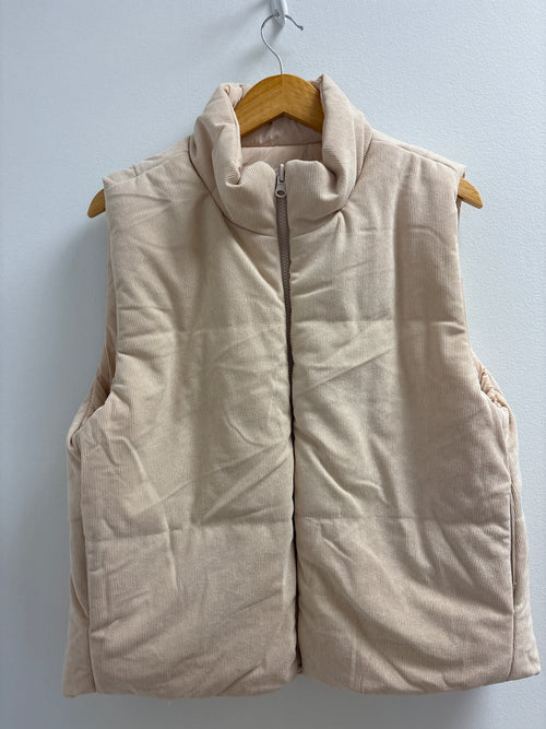 Cord Puffer Vest