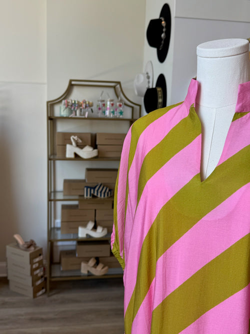Quincy Stripe Midi Dress