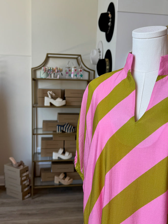 Quincy Stripe Midi Dress