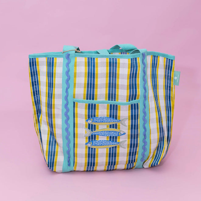 Recycled Plastic Beach Tote Bag