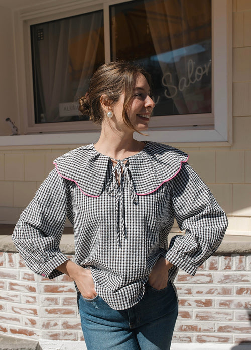 The Savannah Gingham Top