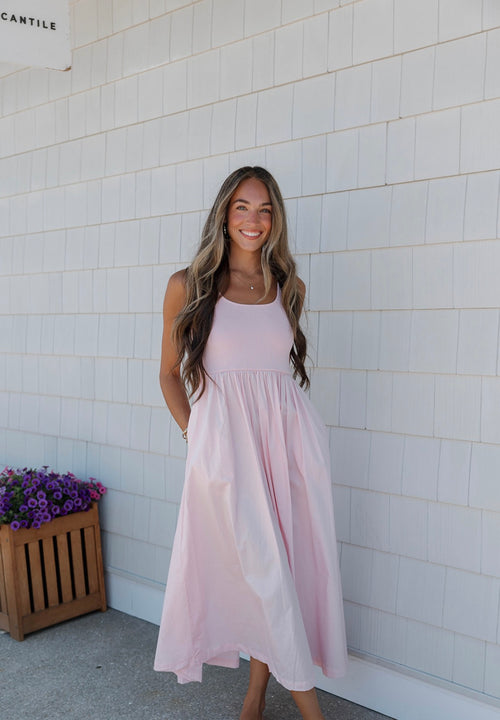 Pisces Pink Midi Dress