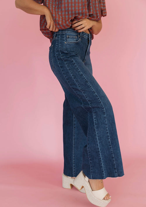 Side Panel Wide Leg Pants