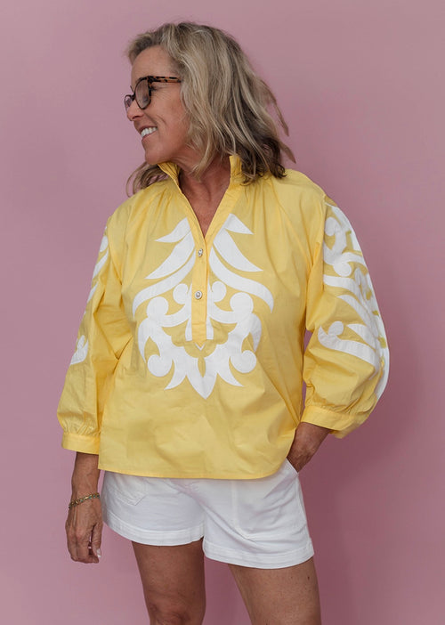 Baroque Applique Detail Top