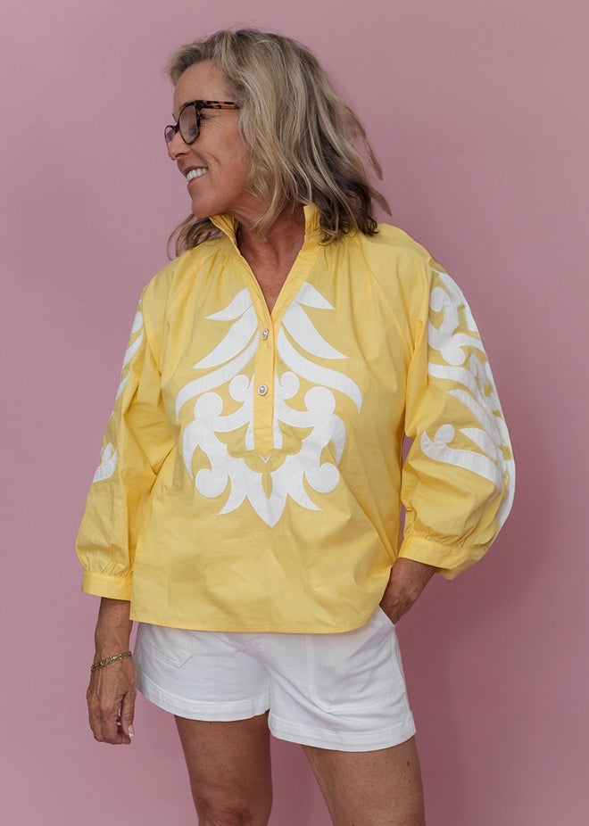 Baroque Applique Detail Top