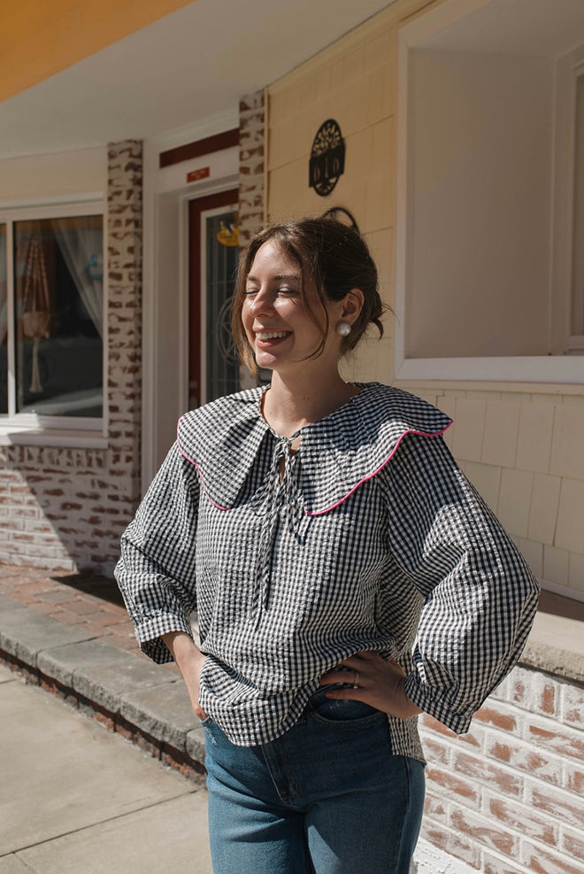 The Savannah Gingham Top
