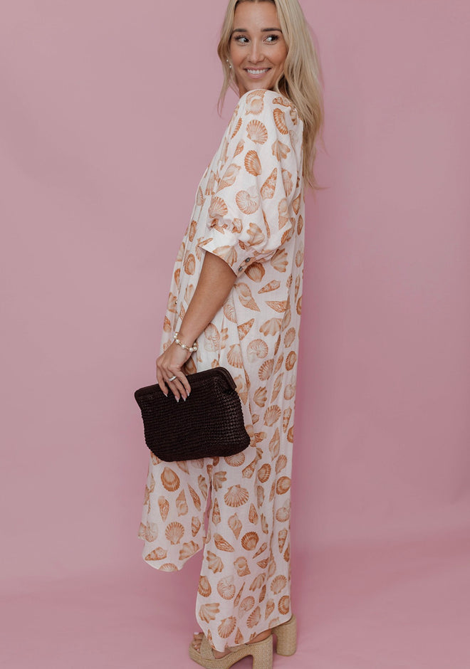 Marlowe Shell Print Midi Dress