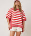 Fawn Cherry Striped Tunic