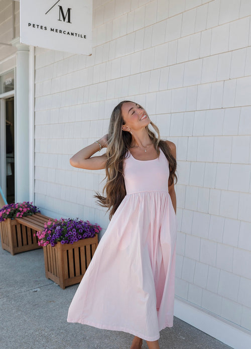 Pisces Pink Midi Dress